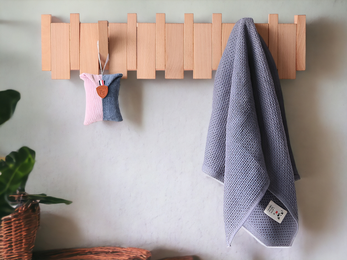 Natural Wood Wall Mounted Hanger Whispering Wood Decor